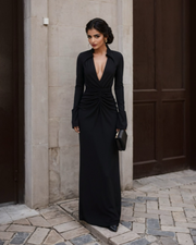 The Faye Signature Black Maxi Dress - FAYE by Fashionist 