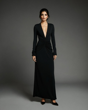 The Faye Signature Black Maxi Dress - FAYE by Fashionist 