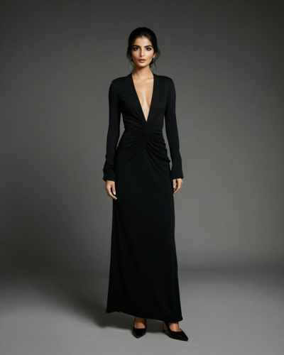 The Faye Signature Black Maxi Dress - FAYE by Fashionist 