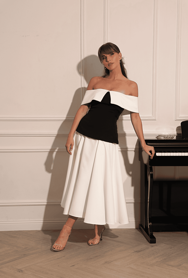 Vera Midi Set (Dress + Corset Top)