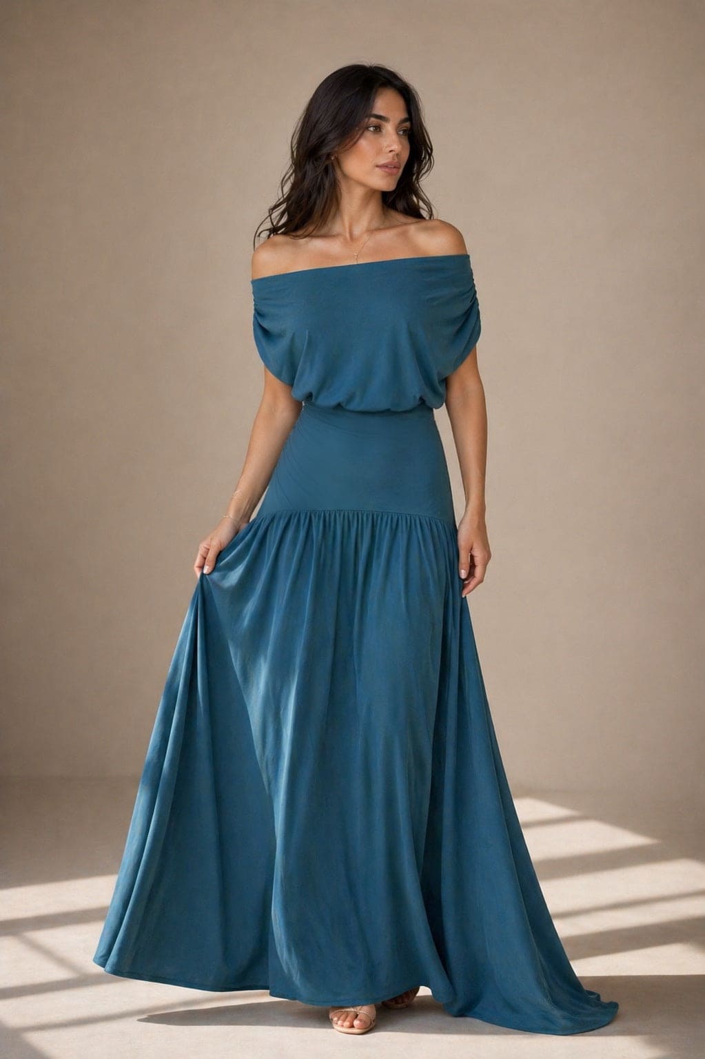 Sina Maxi Dress (teal) - FAYE by Fashionist 