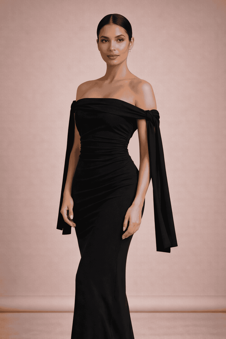 elise midi dress Elise pink bow-detail split-neck midi dress