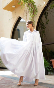 All White Maxi Dress for Women