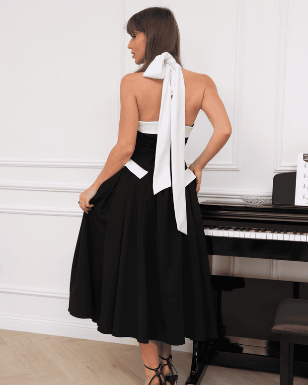 Black Midi Dress for Women