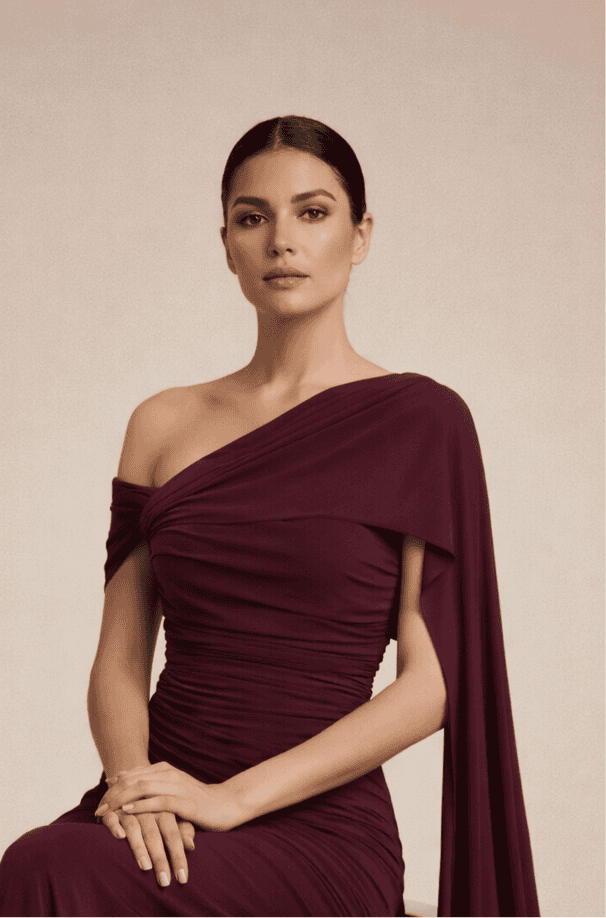 Faye Off-shoulder Maxi dress (tencel stretch) - FAYE by Fashionist 