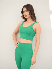 Flow Green High Impact Sports Bra
