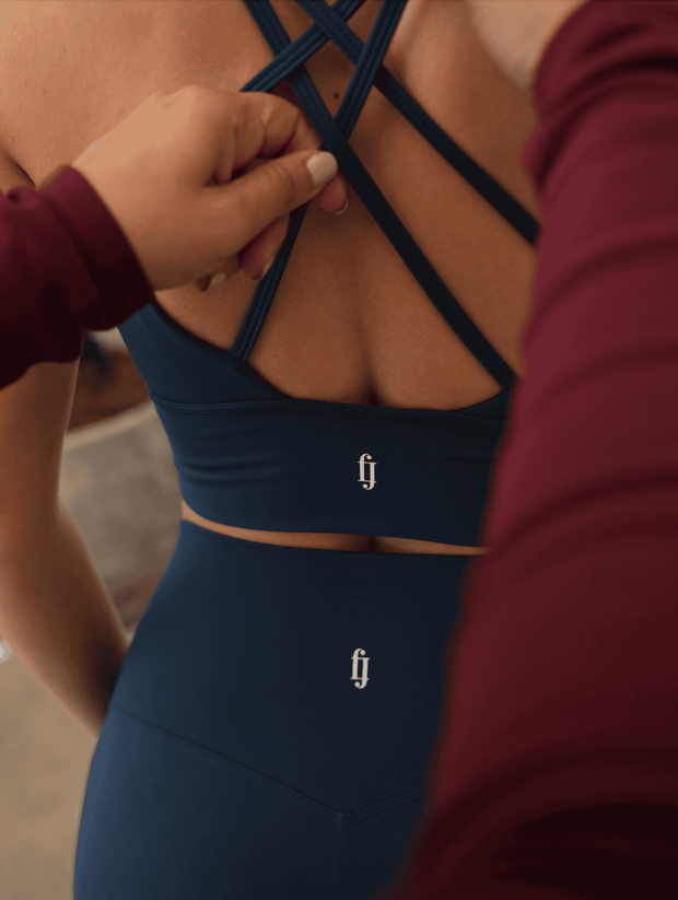 Force Cross Strap Padded Sports Bra for Women