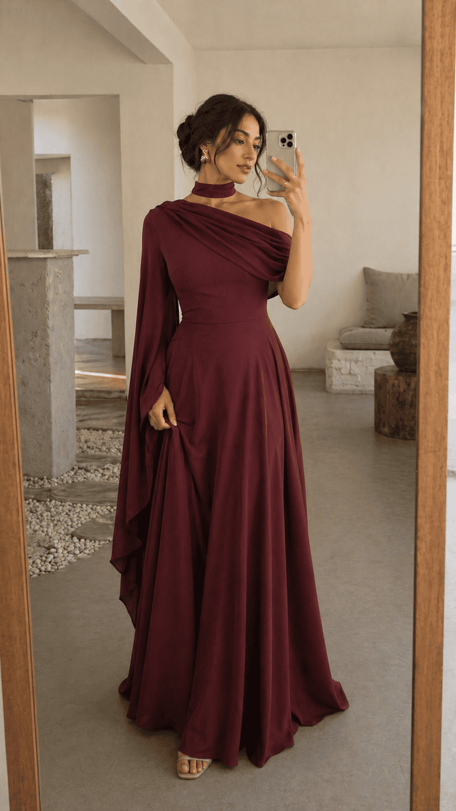 SALA MAXI - burgundy - FAYE by Fashionist 