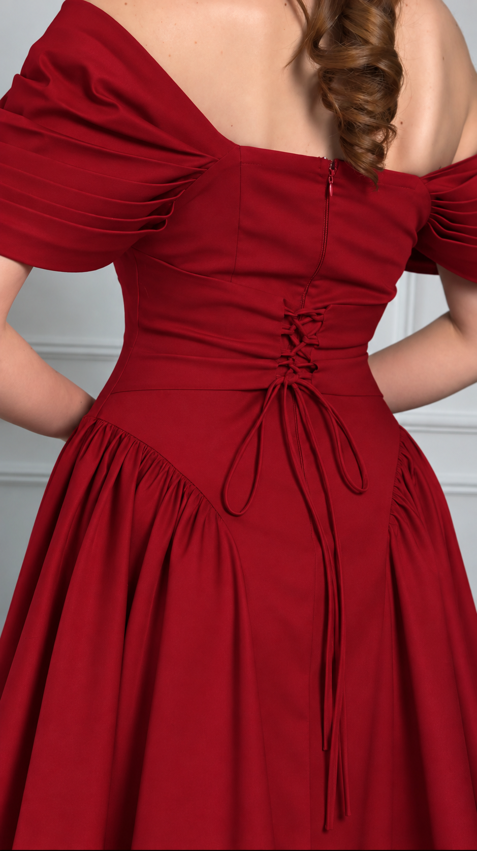 Dream Midi Dress - Red - FAYE by Fashionist 