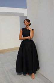 The Faye Signature Sculpted Midi Dress - Black