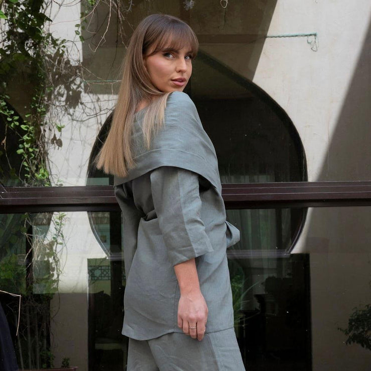 Linen Set Womens Clothing
