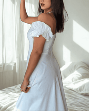 Lovely Tianna White Midi Dress​