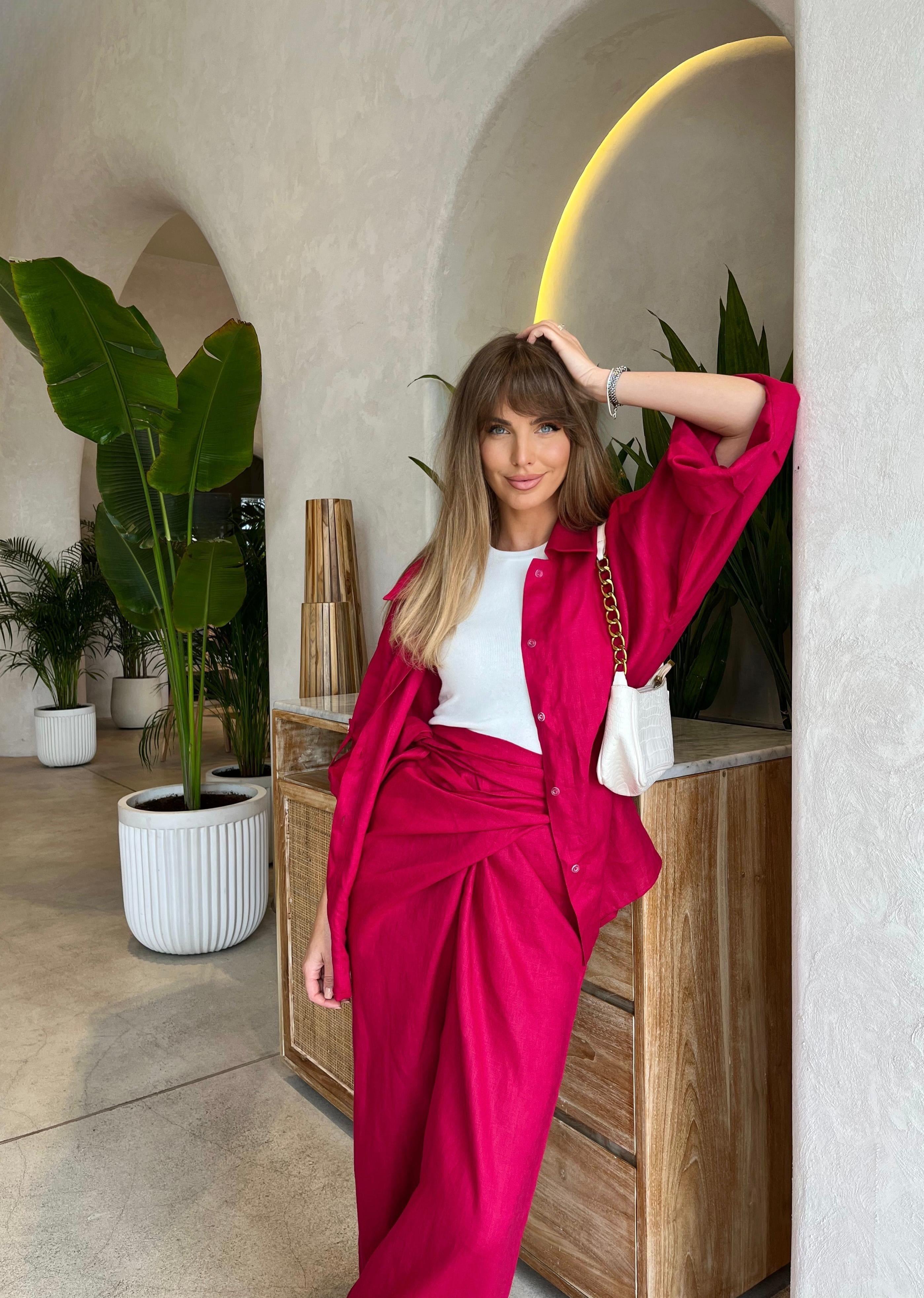 Red Two Piece Set