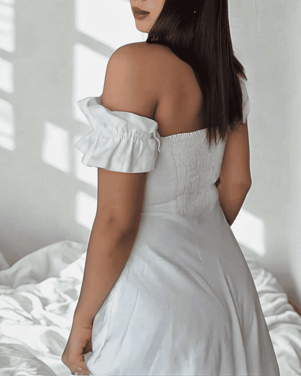 White Midi Dress​