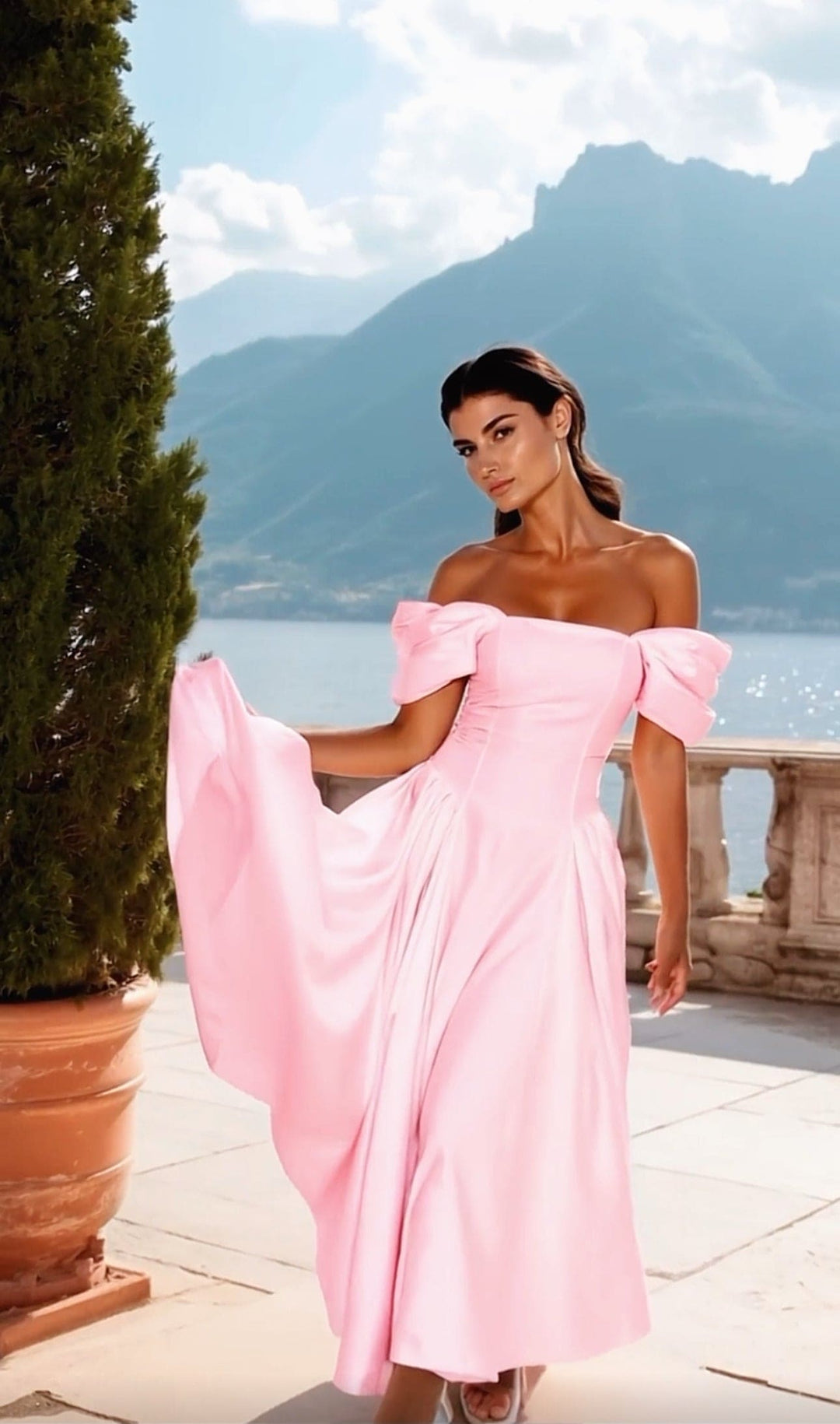 Dream Blush Pink Midi Dress for Women Online | FAYE Dream Blush Pink Midi Dress for Women Online | FAYE
