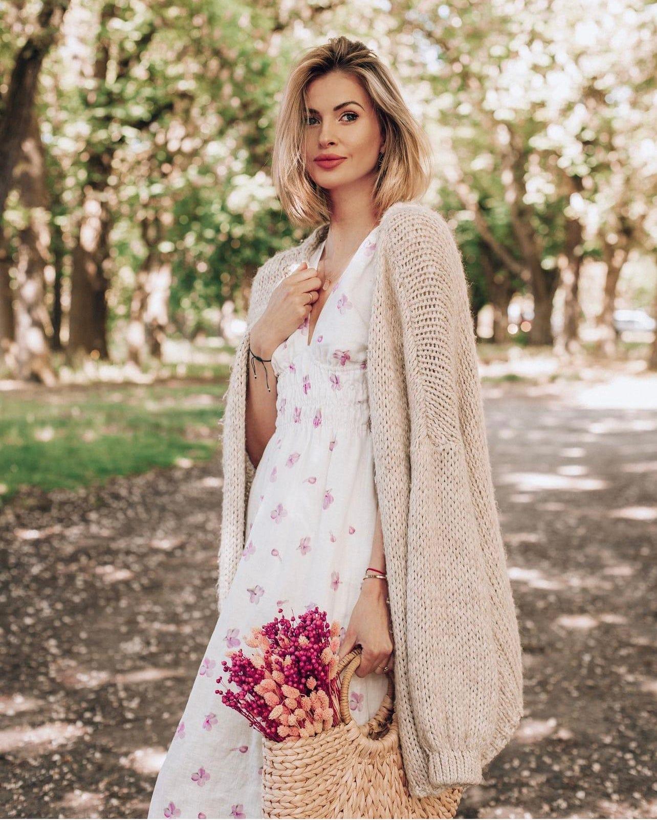 floral lavender summer midi dress