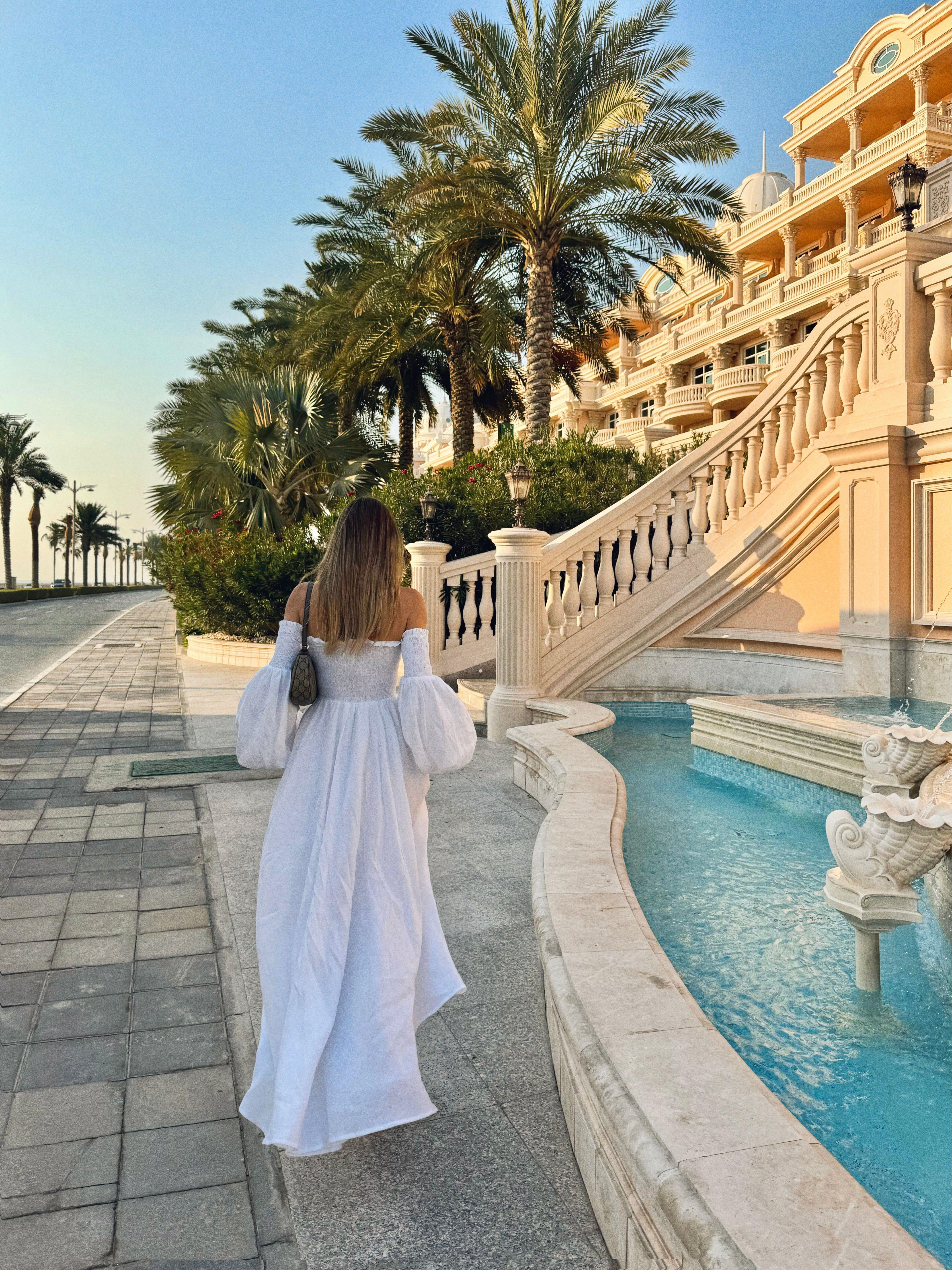 white maxi dress