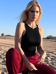 Dreamy Not Basic High Neck Bodysuit for Women