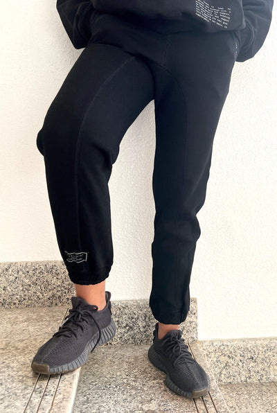High-quality Not Basic Black Joggers for Women