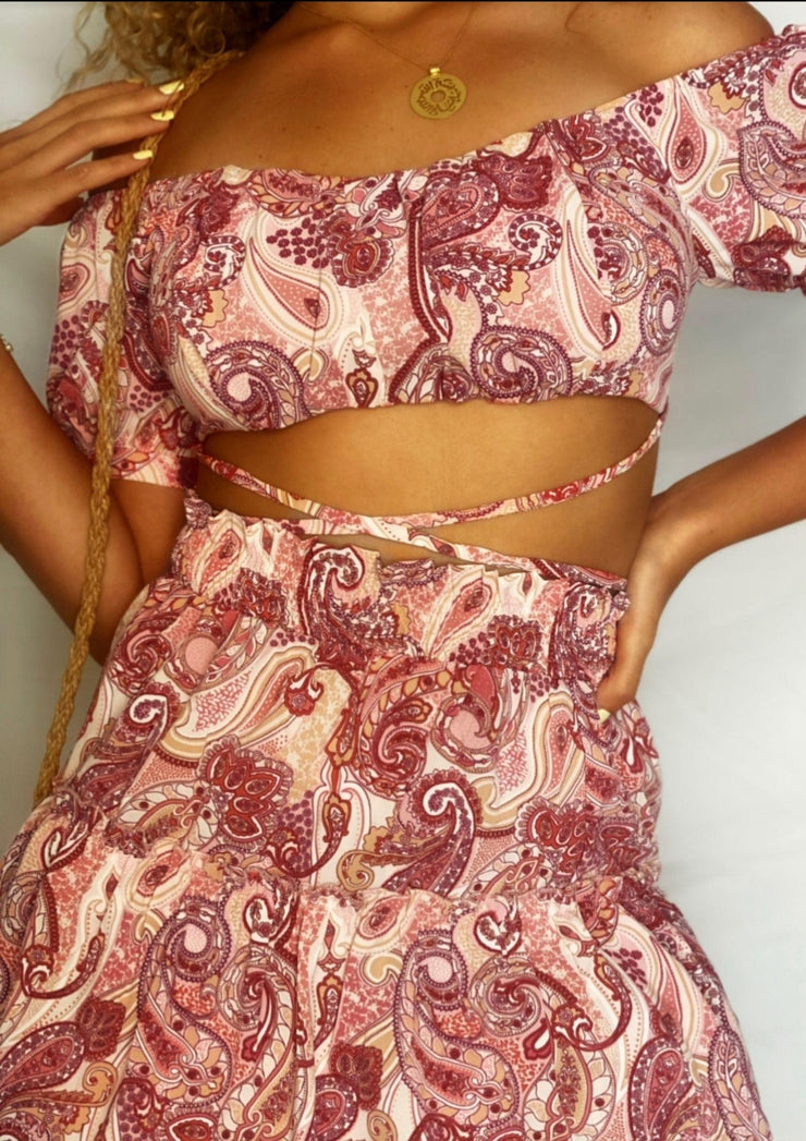 Lovely Anthia Printed Crop Top for Women