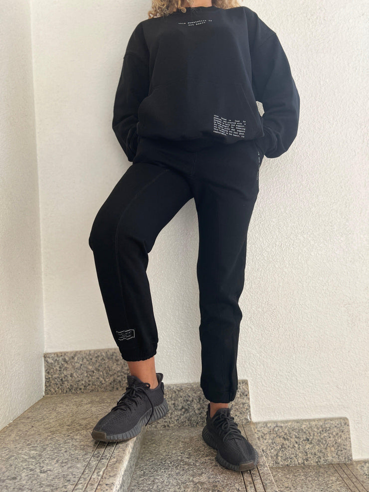 Not Basic Black Joggers for Women
