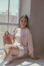 Pink Crop Sweatshirt for Women