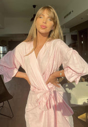 Pretty Darla Short Linen Dress Made of Linen
