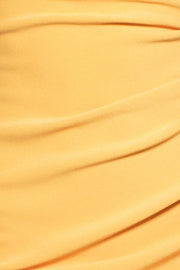 Cancun Midi tangerine fitted bodycon dress | FASHIONIST - Fashionist