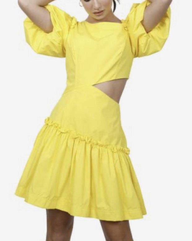 Sunny yellow mini dress | FASHIONIST - Fashionist