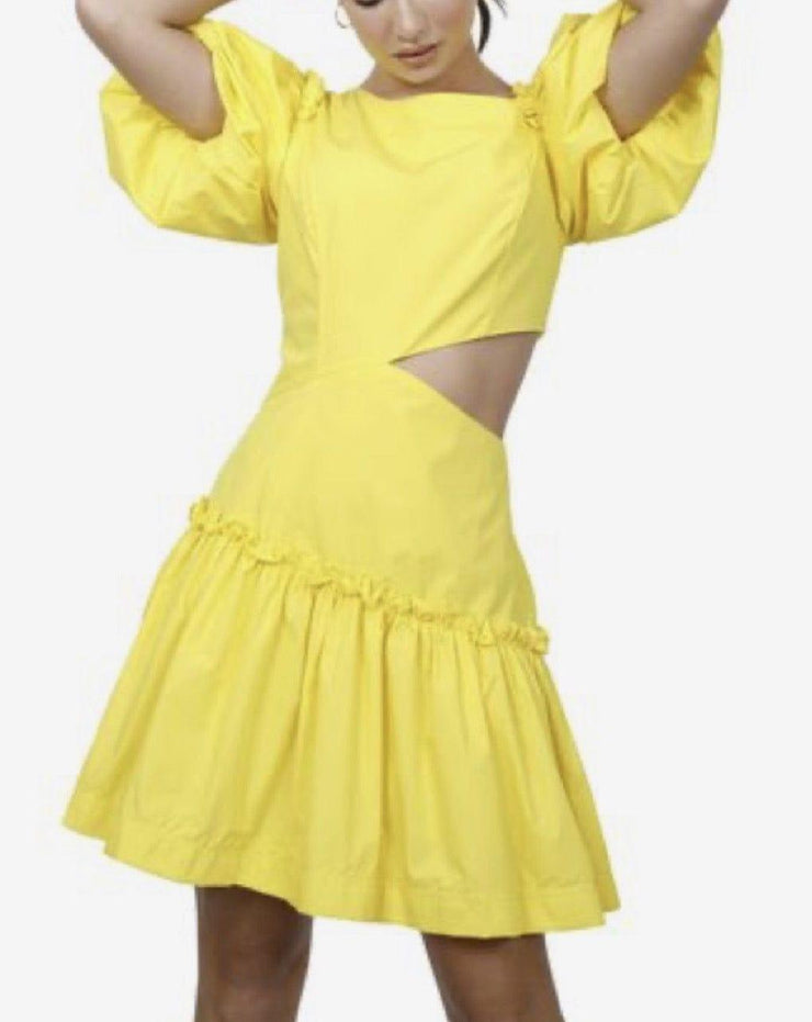 Sunny yellow mini dress | FASHIONIST - Fashionist