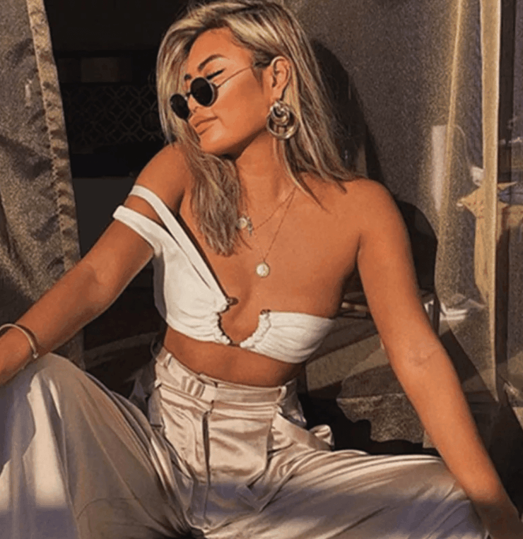 trendy white crop top