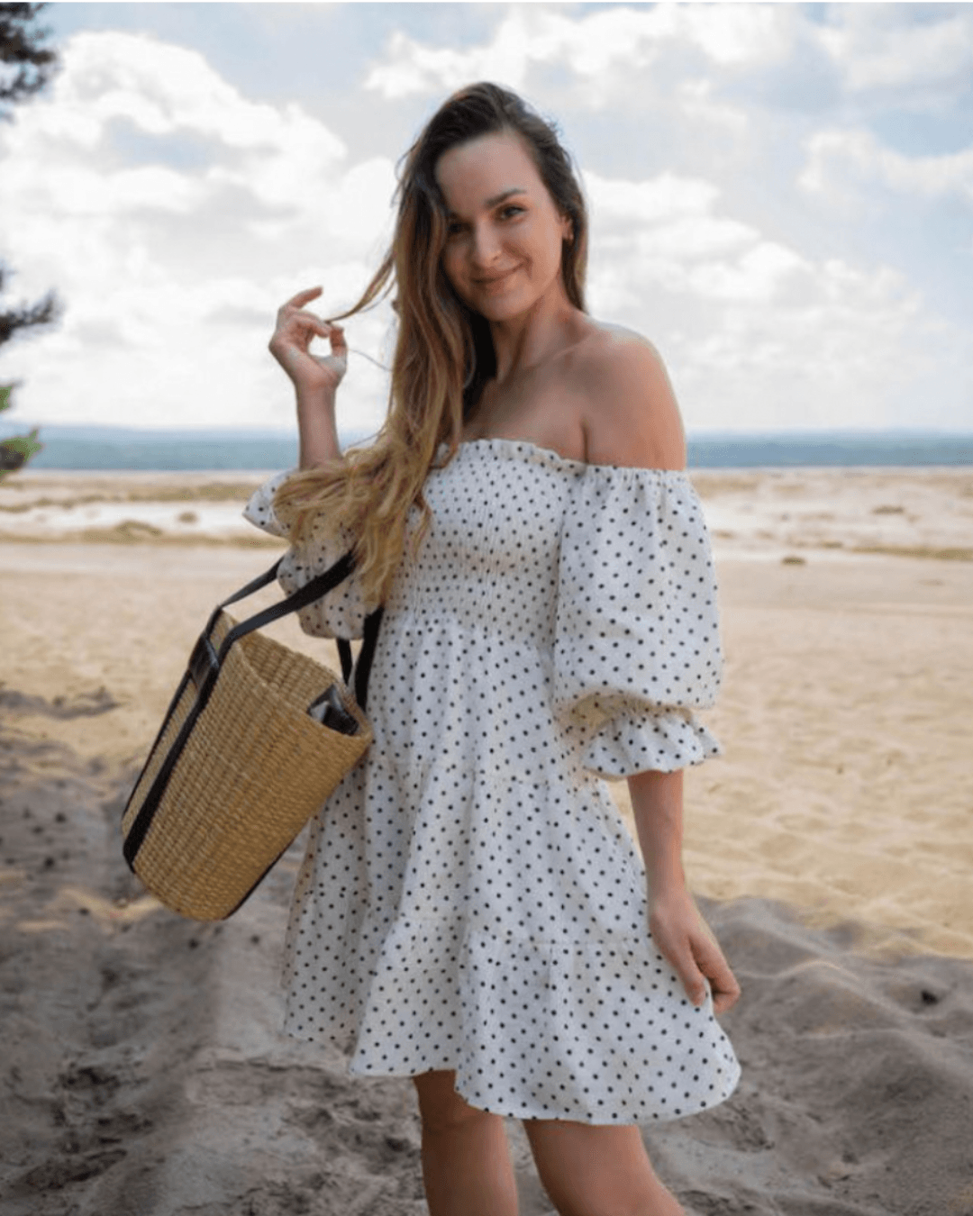VANESSA POLKA MINI DRESS - Fashionist