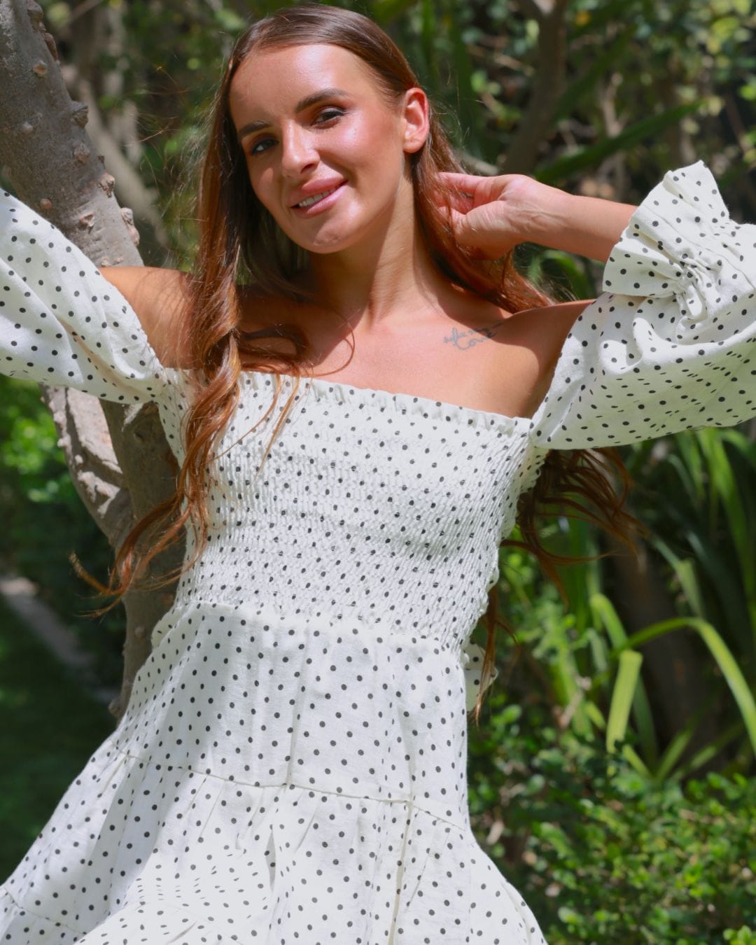 VANESSA POLKA MINI DRESS - Fashionist
