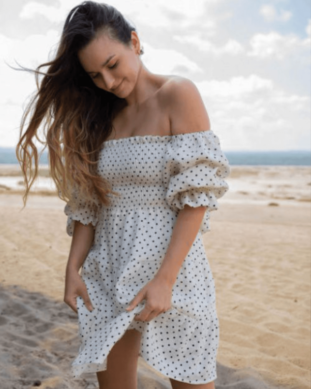 VANESSA POLKA MINI DRESS - Fashionist
